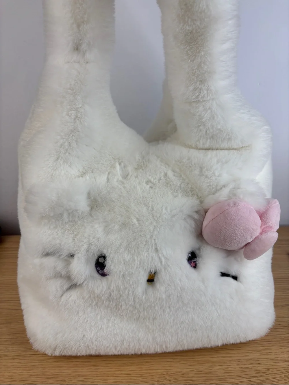 Sanrio Hello Kitty x Forever 21 Soft Plush Faux Fur Bag LIKE NEW!